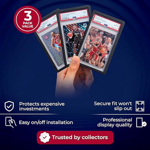 Blue PSA Slab Guard 3-Pack – Hobby Defense Protector for Graded Cards