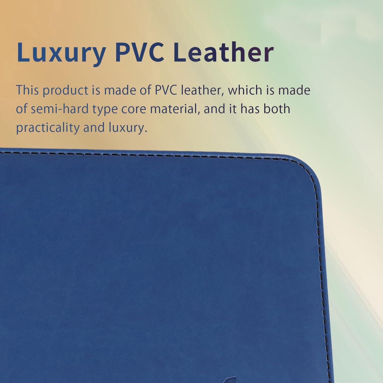 Blue PU Leather 9-Pocket Trading Card Binder – Holds 360 Cards