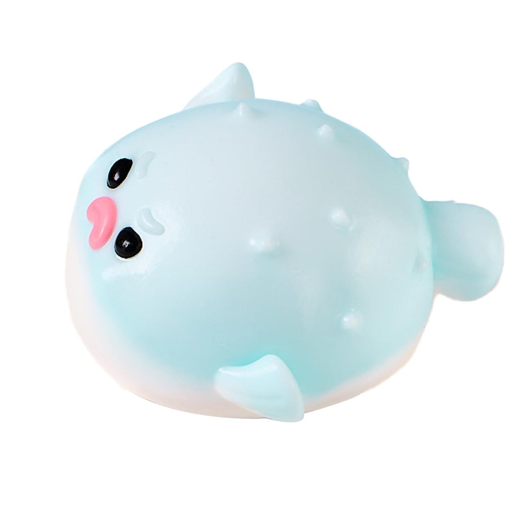 Blue Pufferfish Squishy for Adults – Soft Silicone Stress Relief Toy