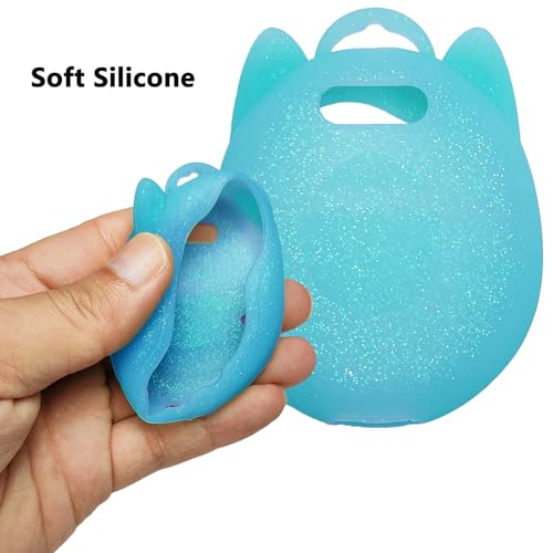 Blue Silicone Case and Screen Protector for Tamagotchi Uni - JCHPINE Protective Cover with Detachable Lanyard