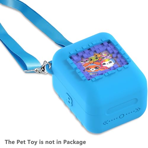 Blue Silicone Protective Case and Lanyard for Bitzee Original Digital Pet – RAWECUD