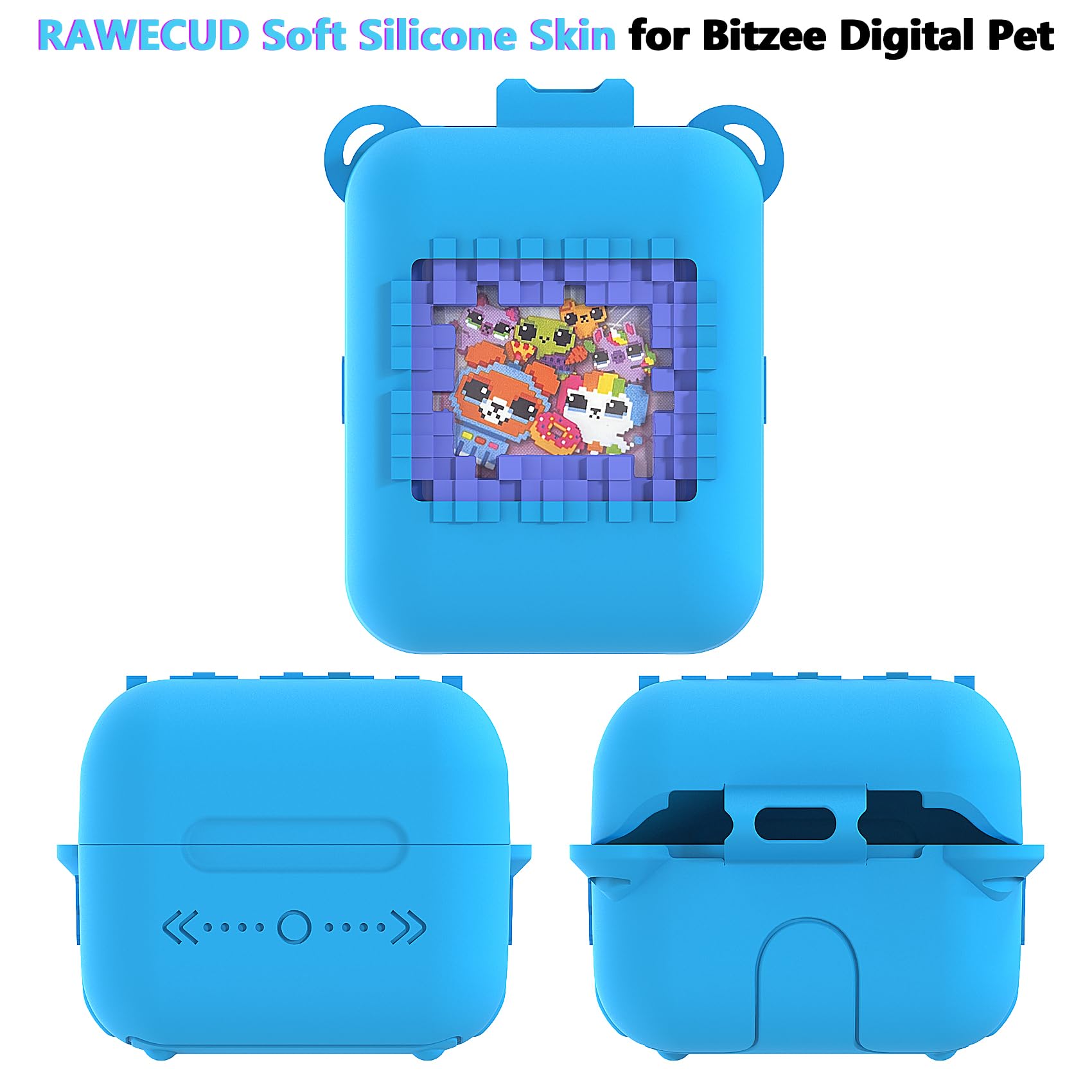 Blue Silicone Protective Case and Lanyard for Bitzee Original Digital Pet – RAWECUD