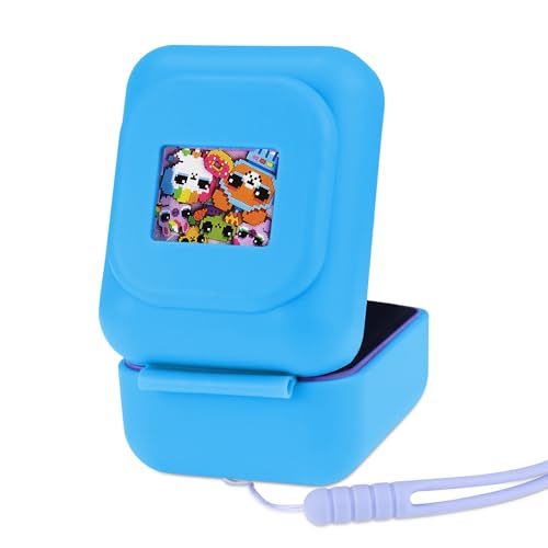 Blue Silicone Travel Case for Bitzee Original Version - Gaga city Cover with Carry String