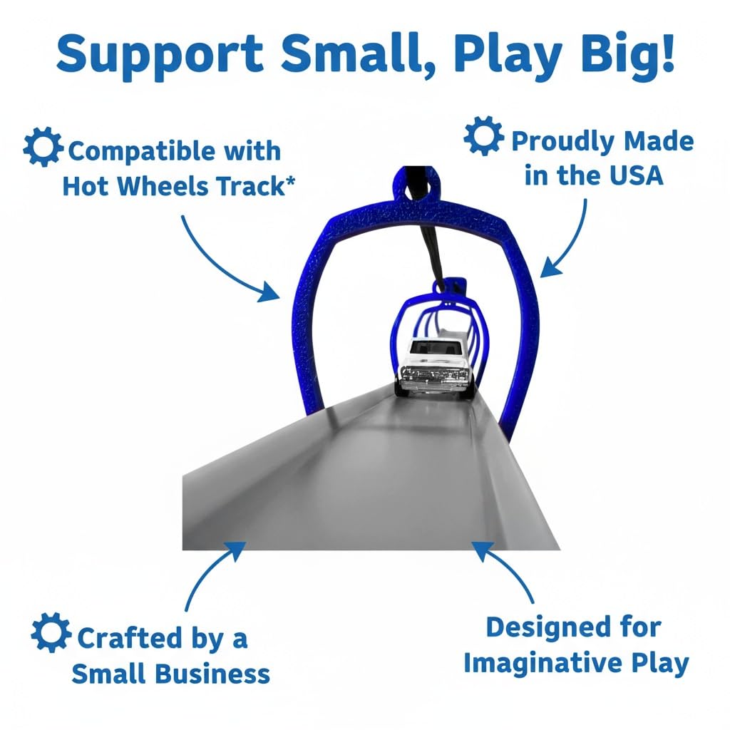 Blue Suspension Bridge Compatible with Hot Wheels Track – TechConnext