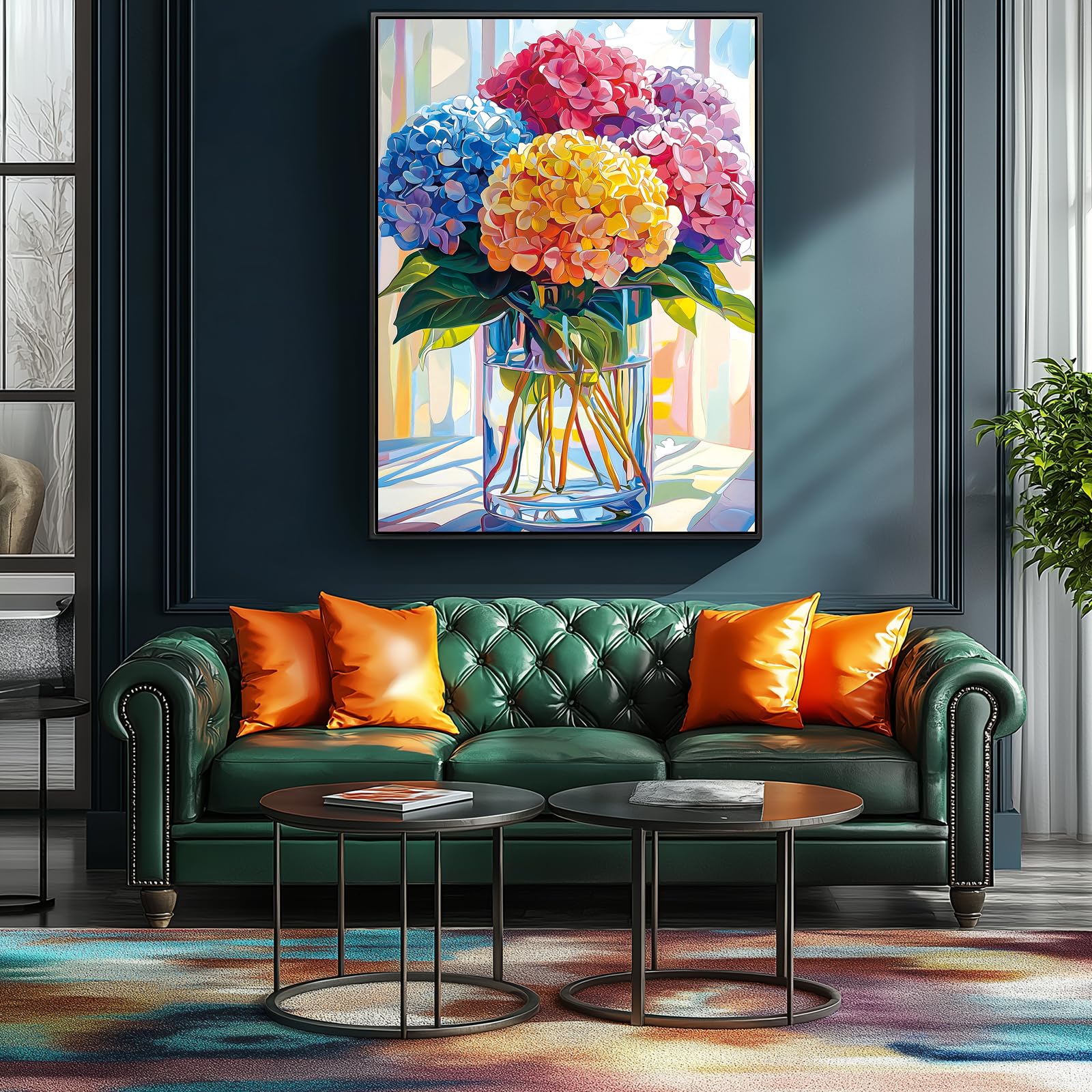 Blueforest 500 Piece Hydrangea Jigsaw Puzzle for Adults – 23x15 Inch Colorful Floral Challenge
