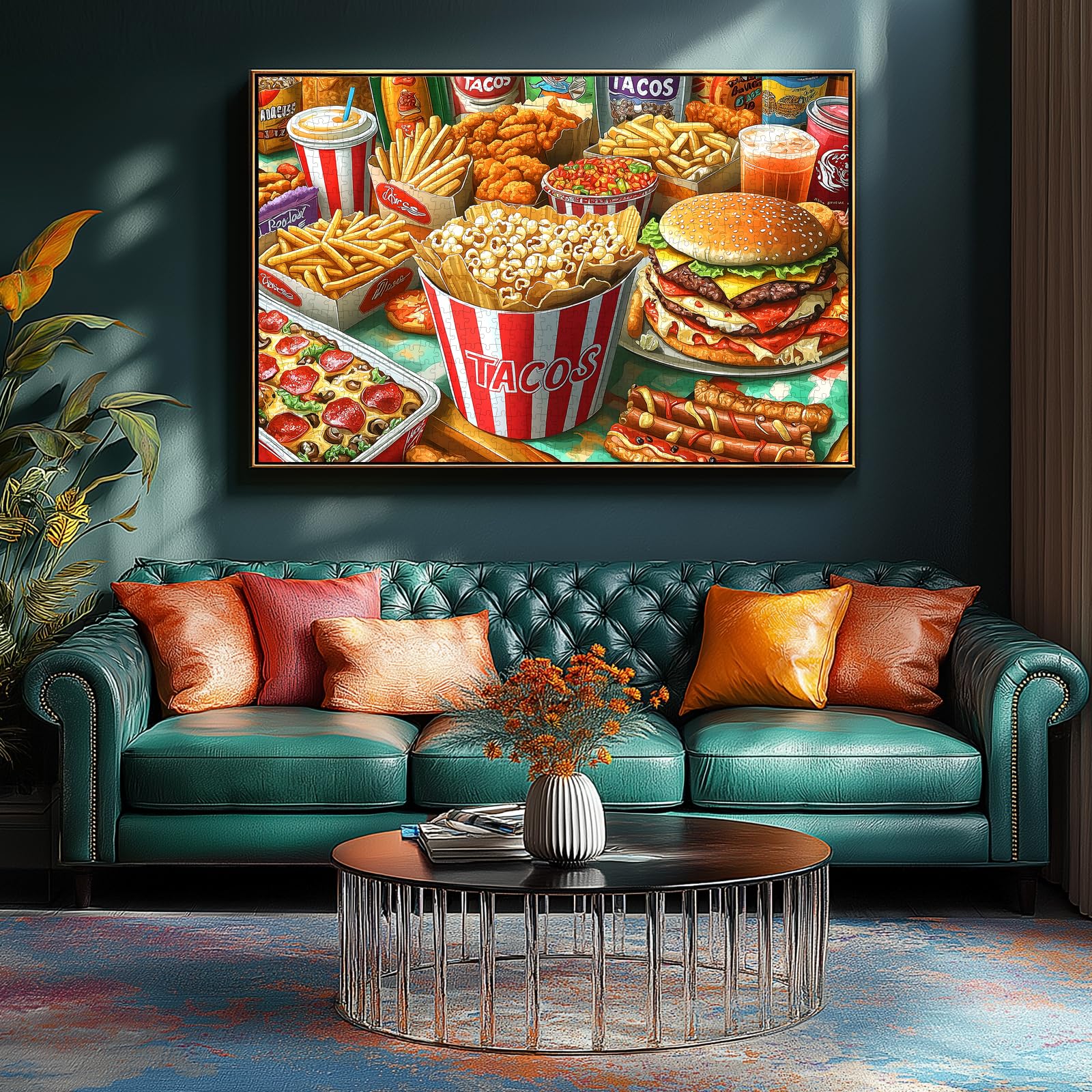 Blueforest Super Delicious Tacos Food 1000 Piece Jigsaw Puzzle - 27.5 x 19.7 Inches
