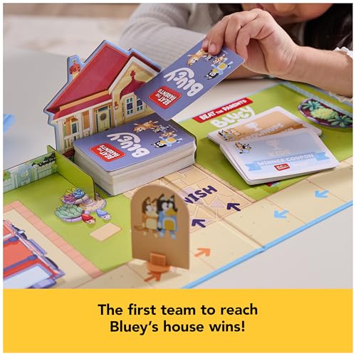 Bluey Beat the Parents Board Game: Kids vs Parents Trivia & Fun Challenges for Family Night