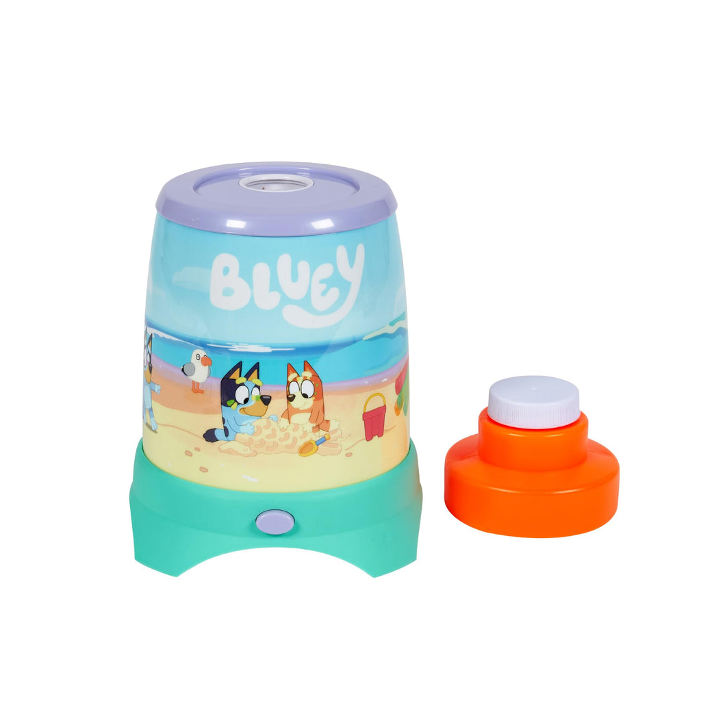 Bluey Cyclone No Spill Bubble Machine - Non-Toxic Bubble Toy for Kids Ages 3+