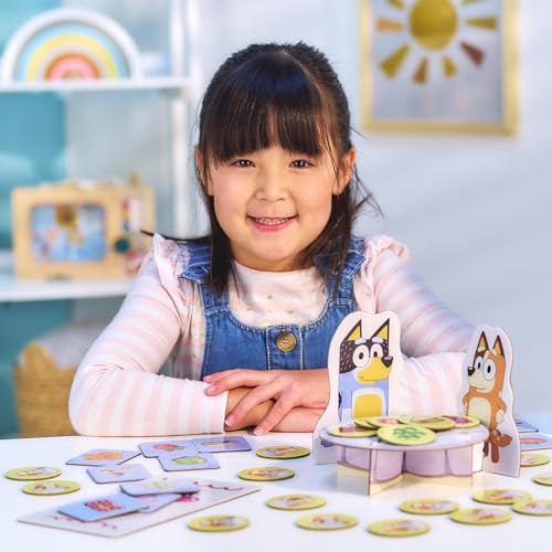 Bluey Fancy Restaurant Game - Match Food Cards with Bluey & Bingo for Ages 3+