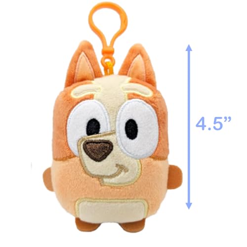 Bluey Mini Plush Bingo - 4.75-Inch Soft Plush Toy with Backpack Clip for Kids Ages 3+