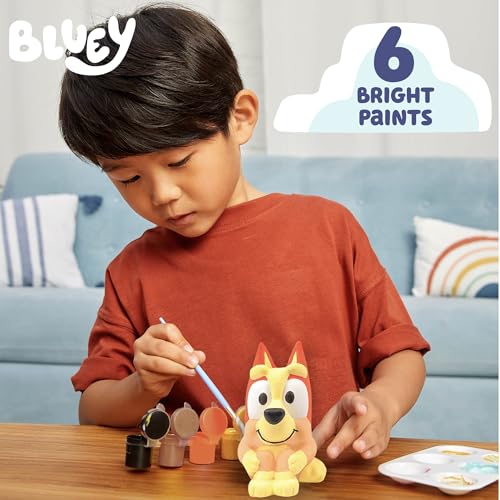 Bluey Paint Your Own Bingo Figurine – Ceramic DIY Painting Kit with 6 Acrylic Paints