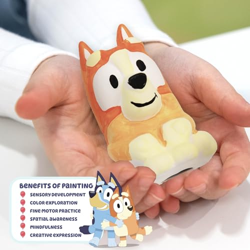 Bluey Paint Your Own Bingo Figurine – Ceramic DIY Painting Kit with 6 Acrylic Paints