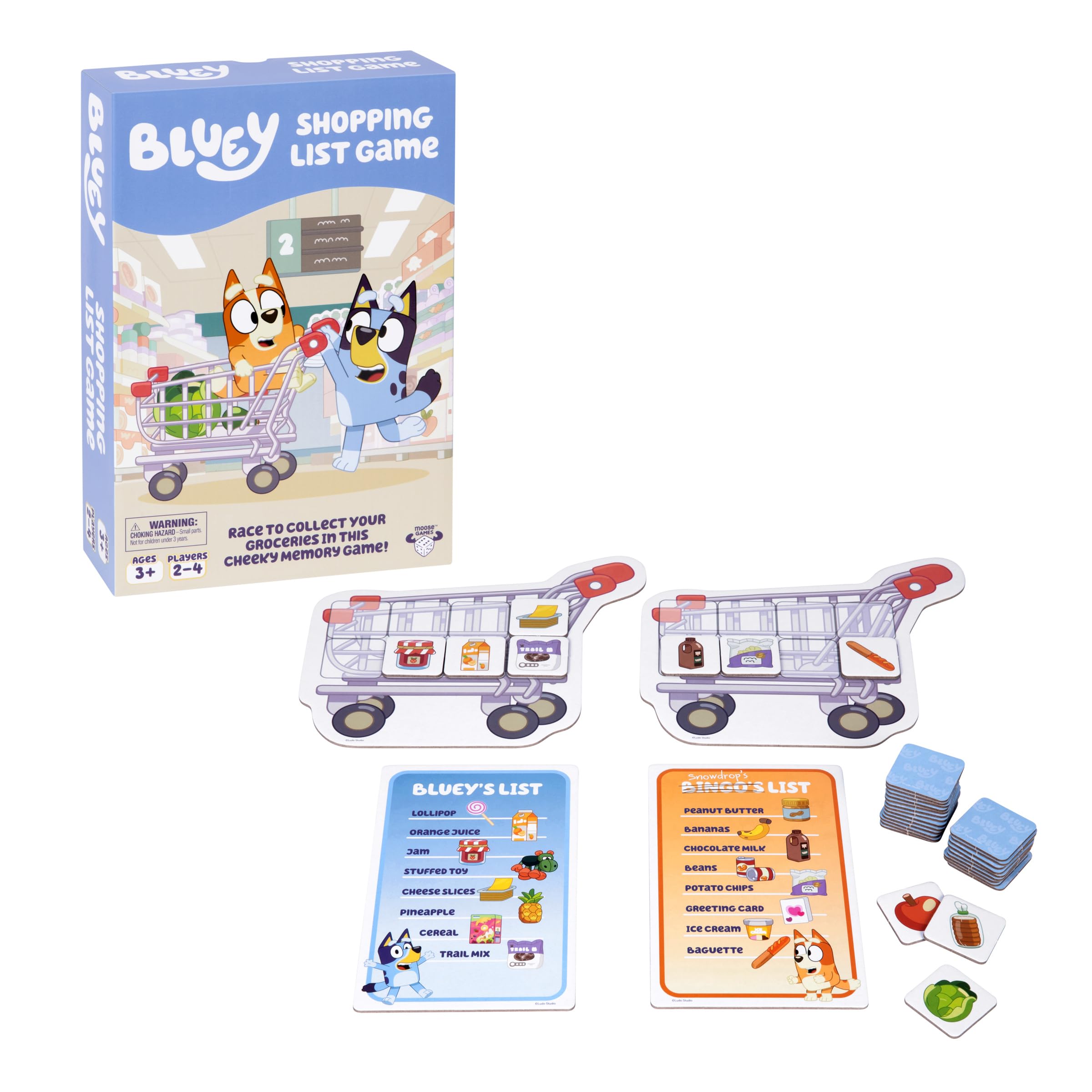 Bluey Shopping List Game – Memory & Matching Fun for Ages 3+