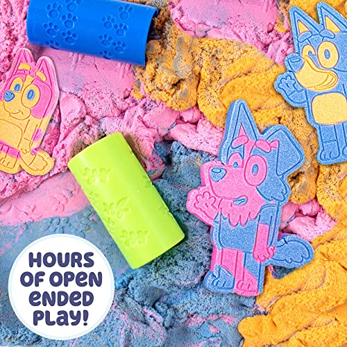 Bluey SLIMYGLOOP Slimy Sand Mold & Play Creations – 15 oz Scented Sensory Sand with Molds for Kids Ages 3+