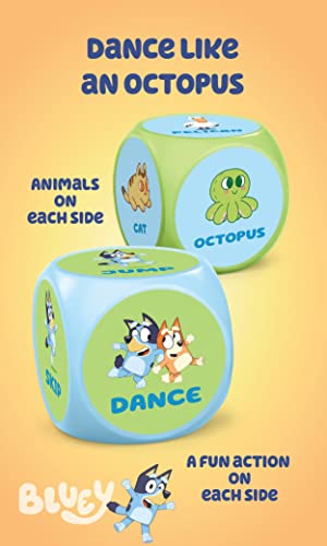 Bluey Wackadoo Dice Game – Act Out Silly Combos with Bluey & Bingo | Family Game Night Fun for Ages 3+