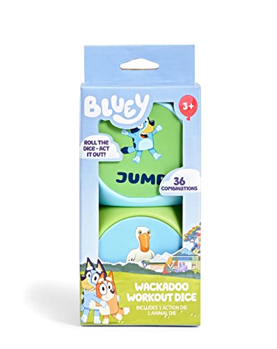 Bluey Wackadoo Dice Game – Act Out Silly Combos with Bluey & Bingo | Family Game Night Fun for Ages 3+