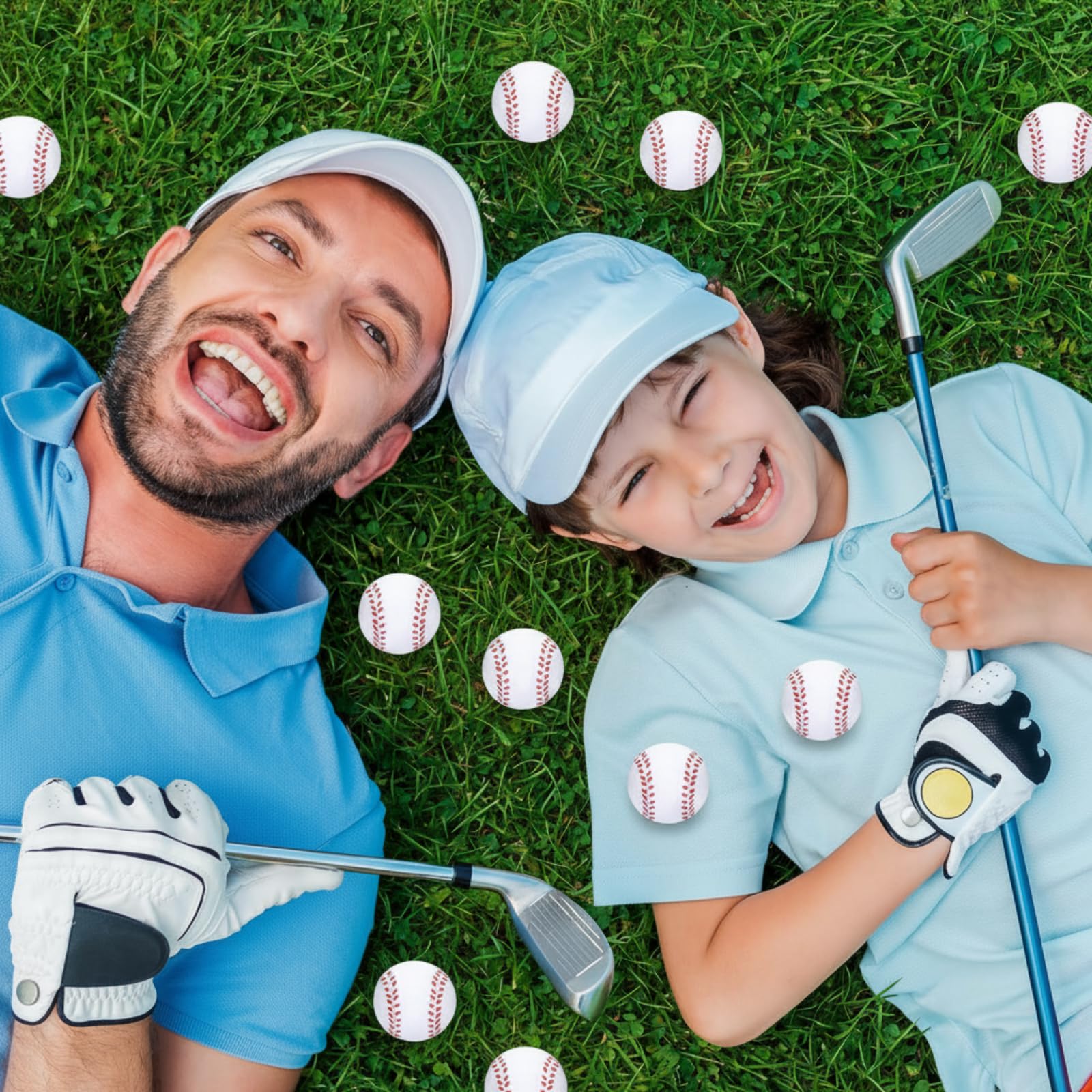 Blulu 30 Pack Foam Baseball Stress Balls – Party Favors, Squeeze Toys for Kids and Adults