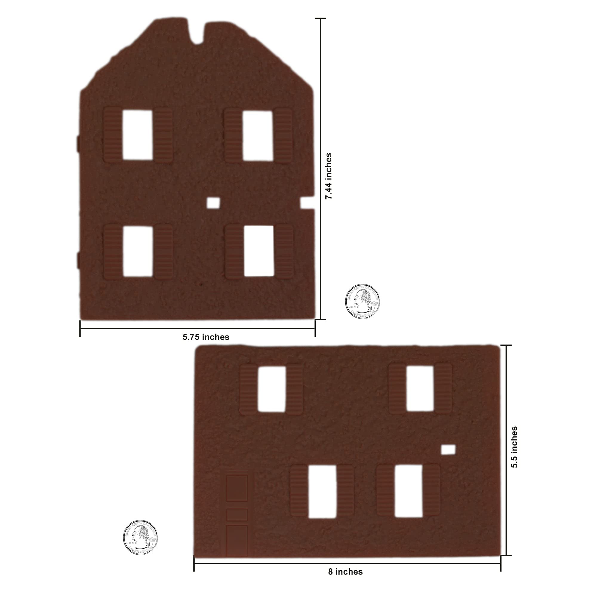 BMC Toys Bombed French Farm House – 1:32 Scale Plastic Army Men Playset Accessory