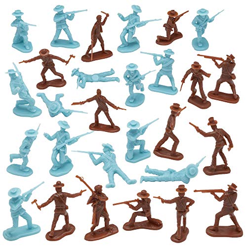 BMC Toys The Alamo 37-Piece Plastic Army Men Set - 1:32 Scale Historical Figures