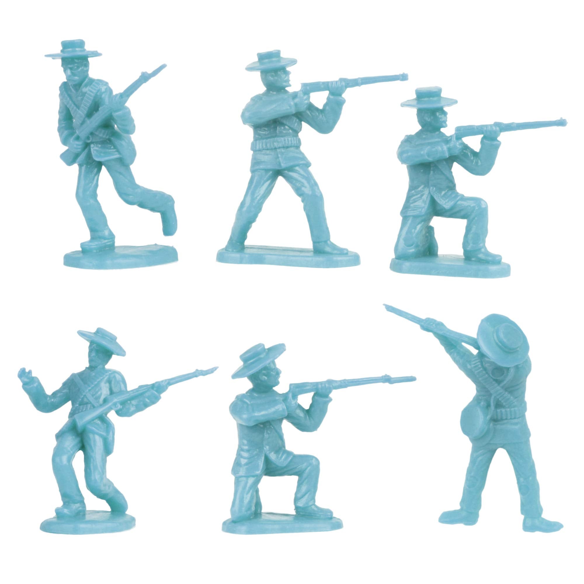 BMC Toys The Alamo 37-Piece Plastic Army Men Set - 1:32 Scale Historical Figures