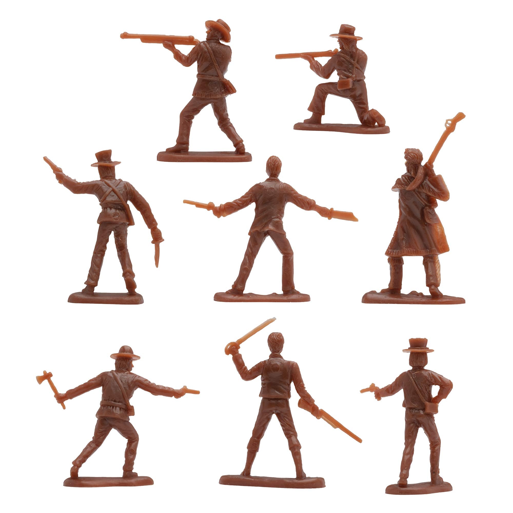 BMC Toys The Alamo 37-Piece Plastic Army Men Set - 1:32 Scale Historical Figures