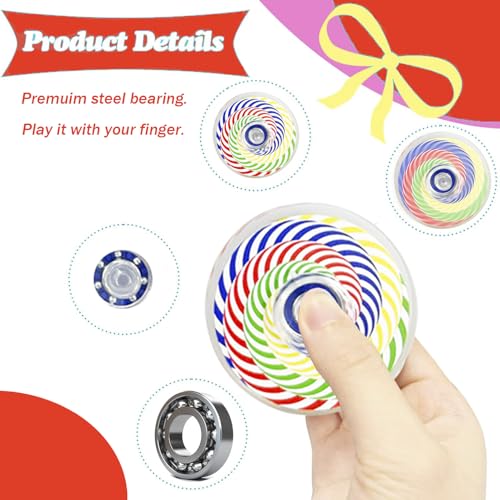 Bohemian Fidget Spinner 40-Pack: Bulk Mini Spinners for Kids & Adults, Stress Relief Toys for Classroom Prizes, Party Favors & Sensory Play