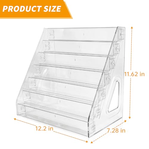 BOHOIDEE 7-Tier Clear Acrylic Display Shelf for Funko Bitty Pop and Mini Collectibles