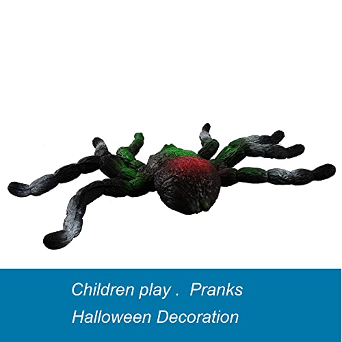 BOHS Jiggly Spider Mom and Spiderlings – 4-Piece Stretch & Squeeze Rubber Toy Set