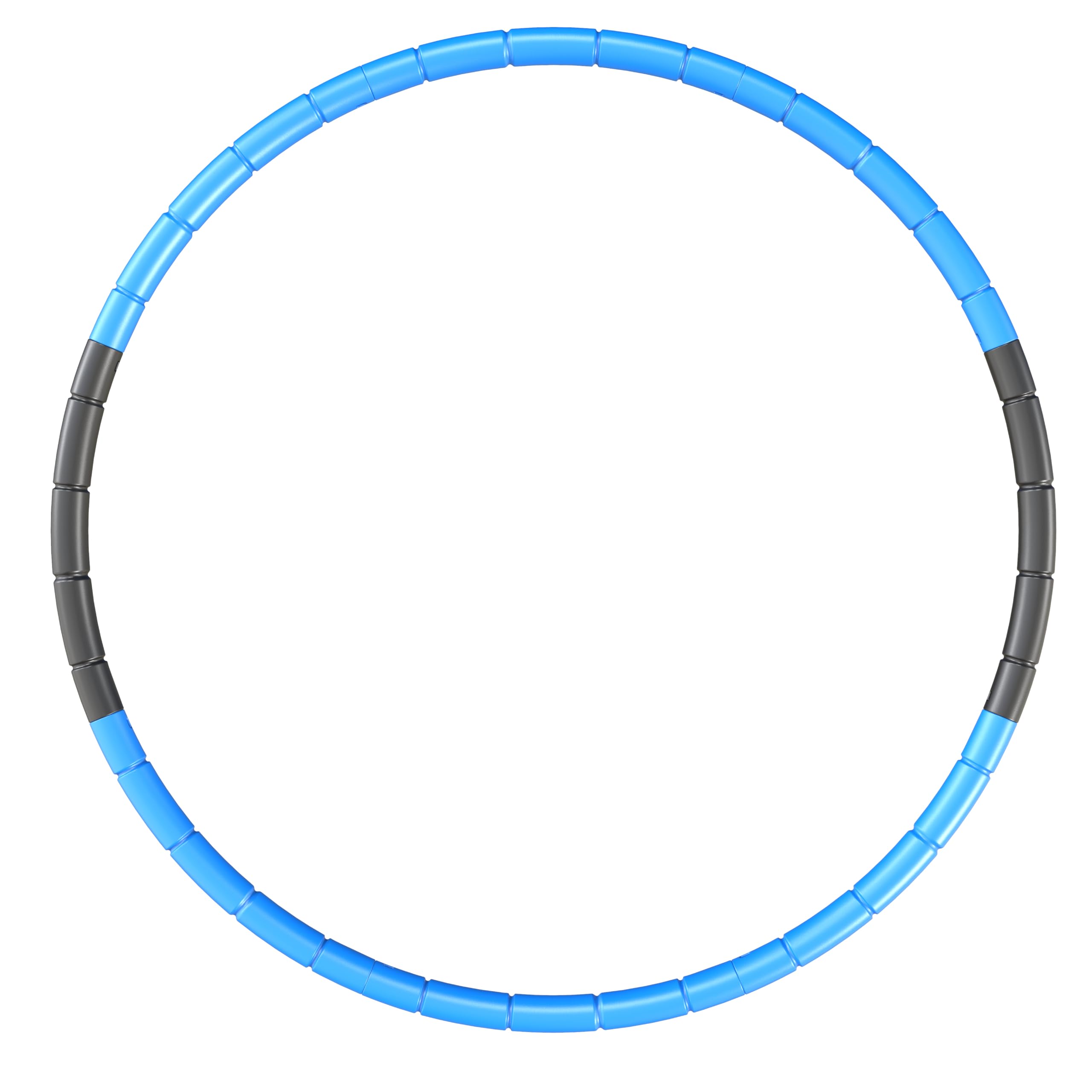 BOHS Kids Fitness Hoop – Adjustable Size and Weight, Blue Plastic Exercise Hoop for Children
