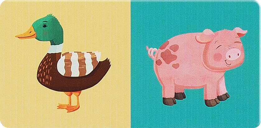 boppi Farmyard Animal Dominoes Set for Toddlers – 28 Picture Cards, Eco-Friendly Recycled Cardboard, Ages 3+