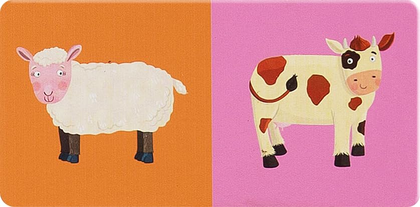 boppi Farmyard Animal Dominoes Set for Toddlers – 28 Picture Cards, Eco-Friendly Recycled Cardboard, Ages 3+