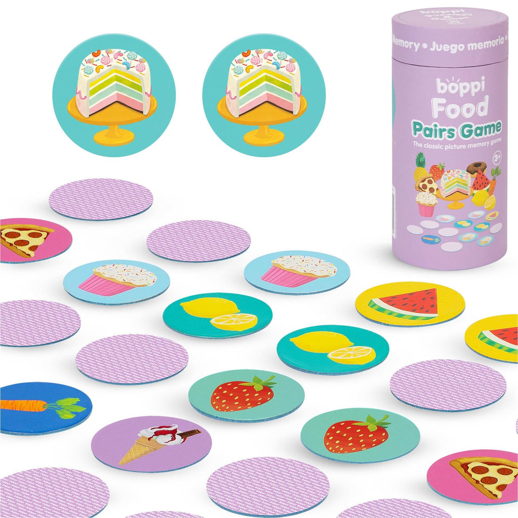 boppi Food Memory Game for Toddlers Ages 3+ - 48 Matching Cards