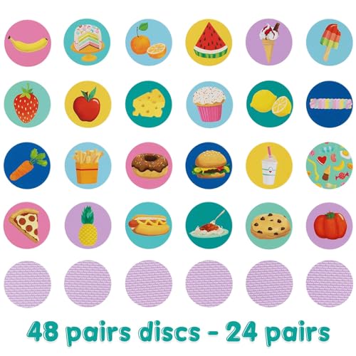 boppi Food Memory Game for Toddlers Ages 3+ - 48 Matching Cards