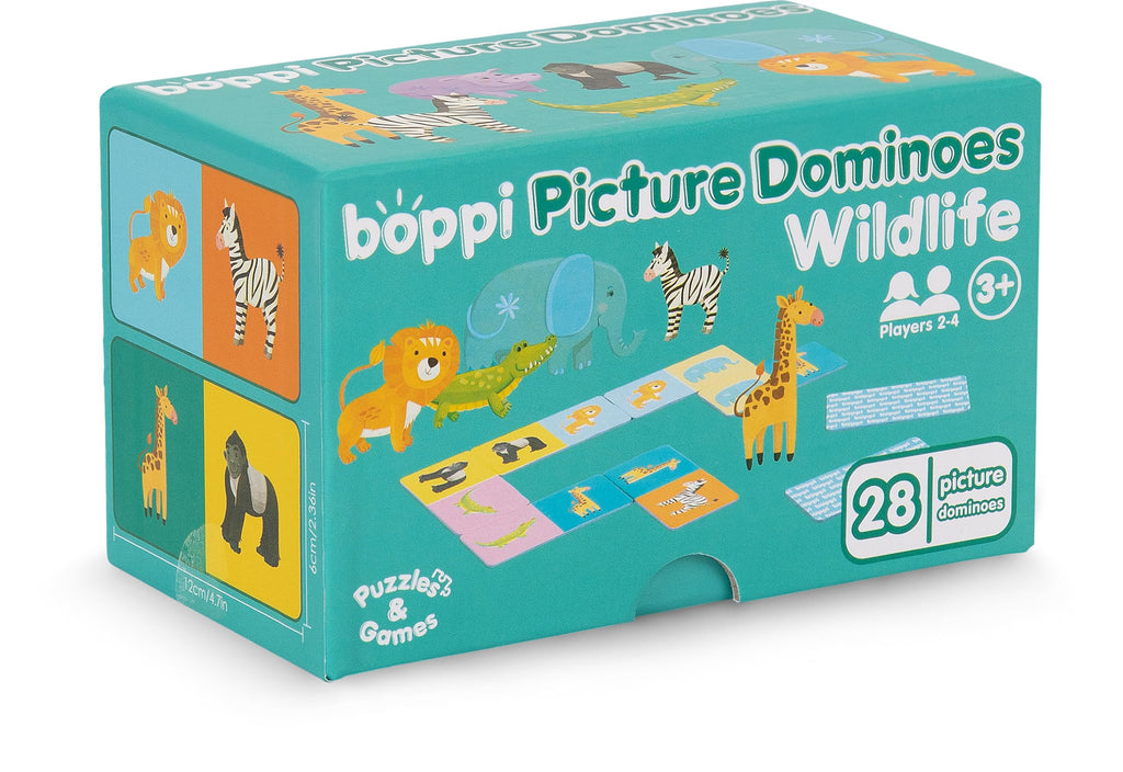 boppi Wildlife Picture Dominoes for Toddlers – 28-Piece Matching Game for Ages 3+