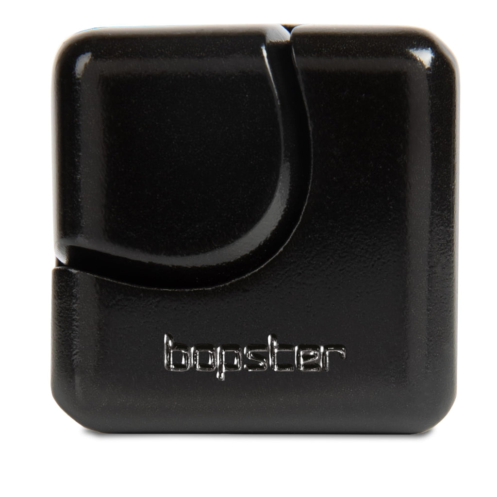 Bopster Anodised Aluminium Fidget Cube Spinner – Pocket-Sized Stress Relief Toy for Focus, Anxiety, ADHD – Black