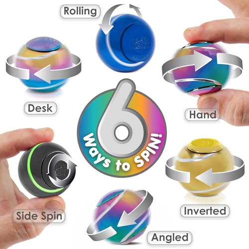 bopster Metal Spin Ball – Premium Fidget Spinner for Stress Relief & Focus | Compact Desk Toy