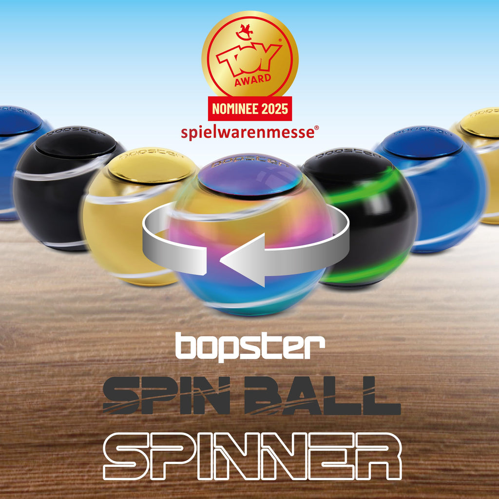 bopster Metal Spin Ball – Premium Fidget Spinner for Stress Relief & Focus | Compact Desk Toy