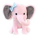 Boqopod 9 Inch Pink Stuffed Elephant Plush Toy – Soft Cuddly Animal for Kids