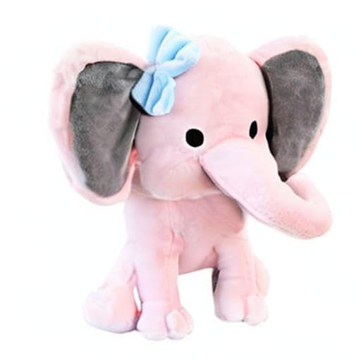 Boqopod 9 Inch Pink Stuffed Elephant Plush Toy – Soft Cuddly Animal for Kids