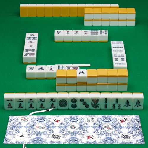 Bornerwhite 2-Pack Blue Drawstring Mahjong Bags – 26-Inch Protective Sleeve for Racks and Pushers