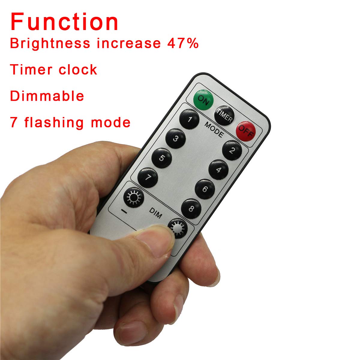Bowerful LED Down Lights for Building Bricks – 6 Blue LEDs, USB Powered with Remote & Dimmer