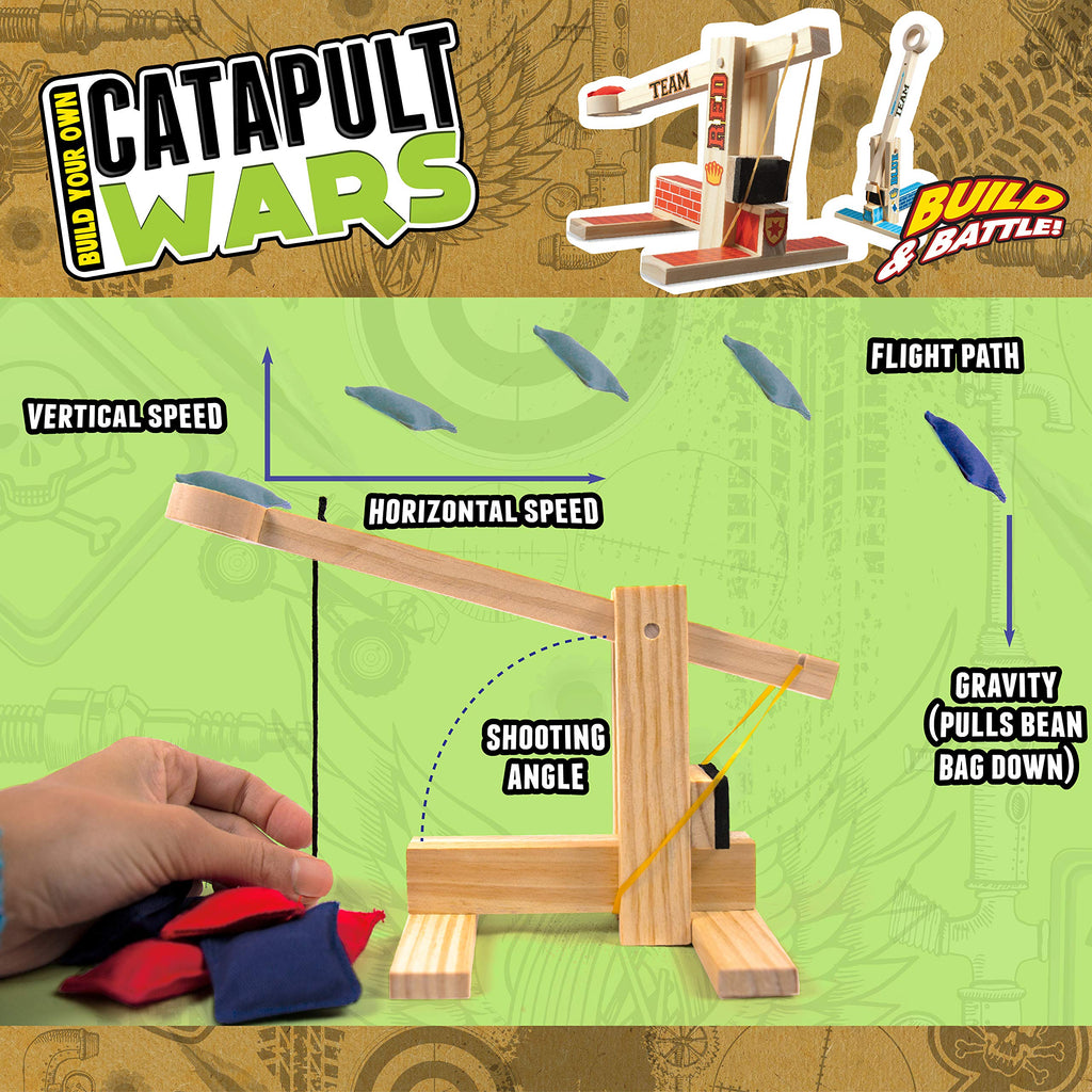 Boy Craft Catapult Wars – Build 2 Wooden Catapults for Kids