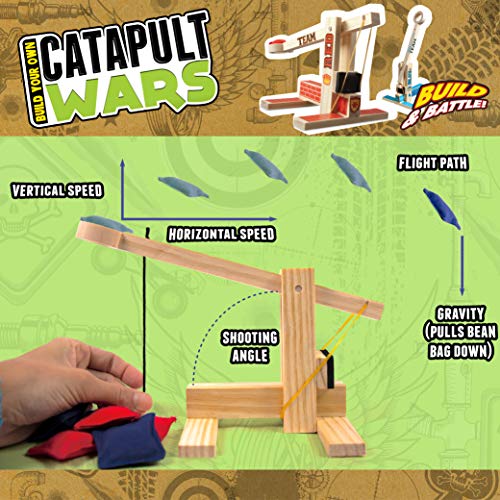 Boy Craft Catapult Wars – Build 2 Wooden Catapults for Kids