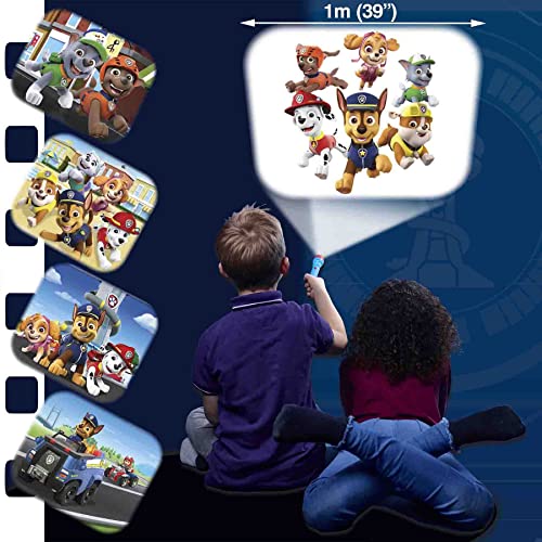 Brainstorm Toys PAW Patrol Flashlight and Projector - 24 Color Images, 3 Slide Discs, Multicolor