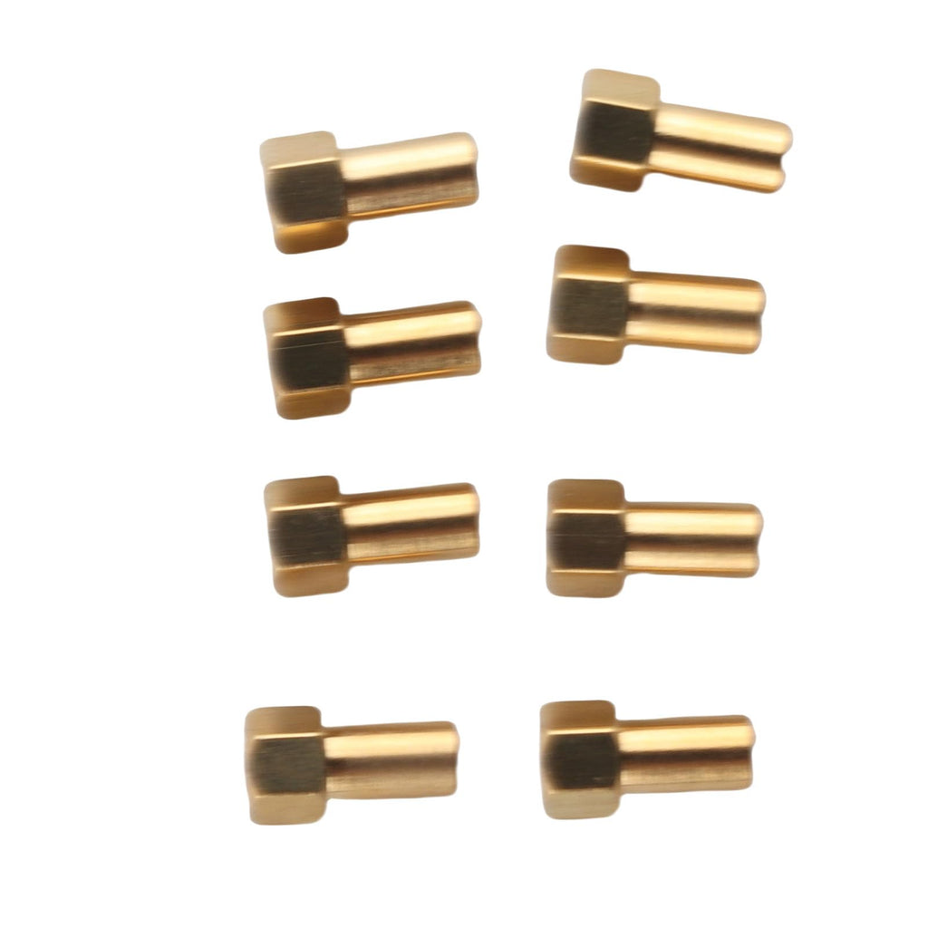 Brass Hex Nut Set 8Pcs for SCX24 RC Car – 5mm Thread Lock Nuts, Gold Finish