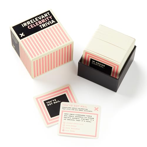 Brass Monkey Irrelevant Celebrity Trivia Game – 200 Cards with Misleading Categories