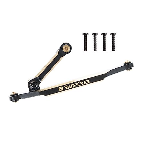 Brass Steering Link Set for FMS FCX24 1/24 RC Crawlers – Replaces Plastic Rods, Includes Screws – Black