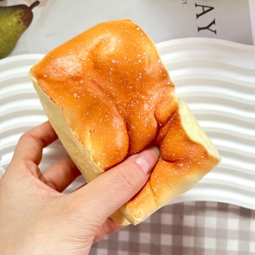 Bread Squishy Toy – Slow Rising PU Stress Ball, Vanilla Scented Fidget Toy for Office or Party Favor