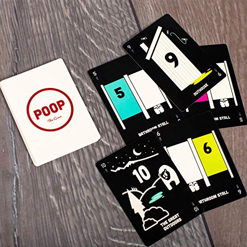 Breaking Games Poop The Game: Public Restroom Edition – Silly Card Game for Ages 6+, 2–5 Players, 15-Minute Playtime