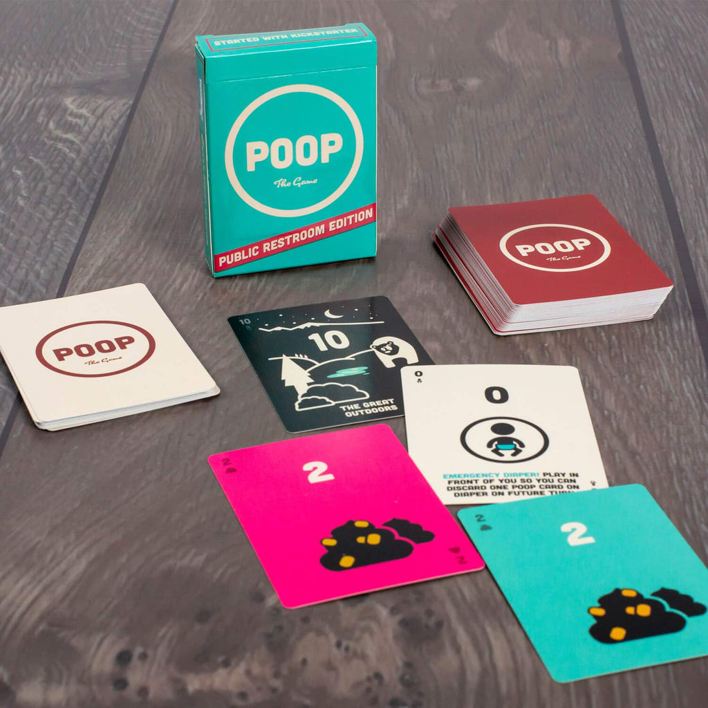 Breaking Games Poop The Game: Public Restroom Edition – Silly Card Game for Ages 6+, 2–5 Players, 15-Minute Playtime